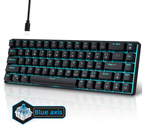 Black Gaming Mechanical keyboard (65%)